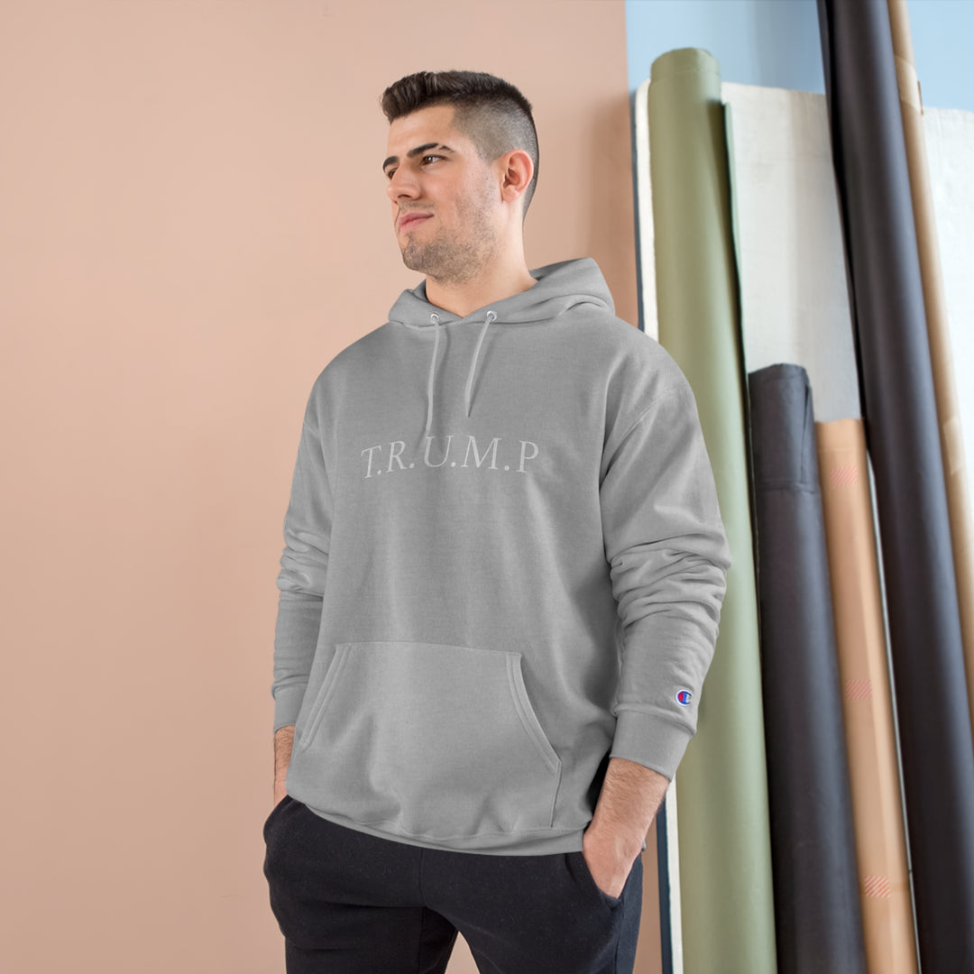 Men's T.R.U.M.P Champion Hoodie with Graphic Print