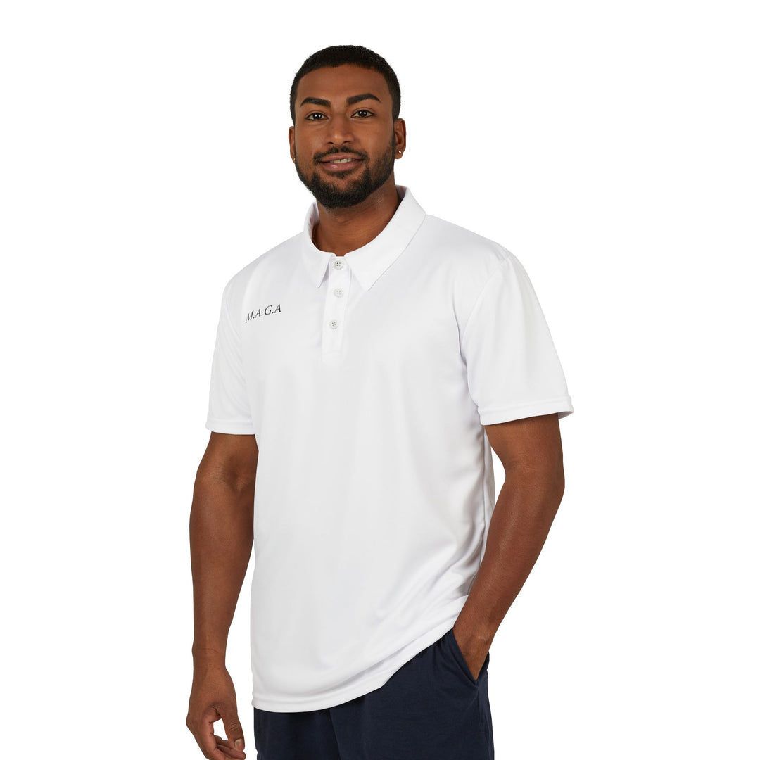 Men's M.A.G.A Polo Shirt- White