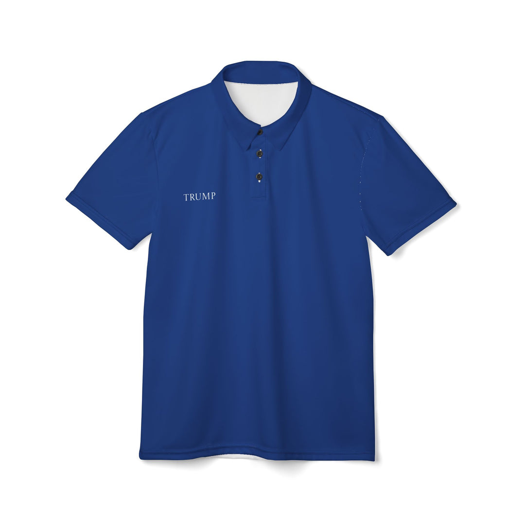 Men's TRUMP Polo Shirt- Blue